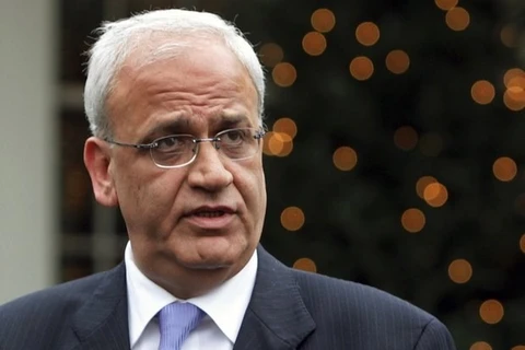 Tổng Thư ký Tổ chức Giải phóng Palestine (PLO) Saeb Erekat. (Ảnh: AFP)