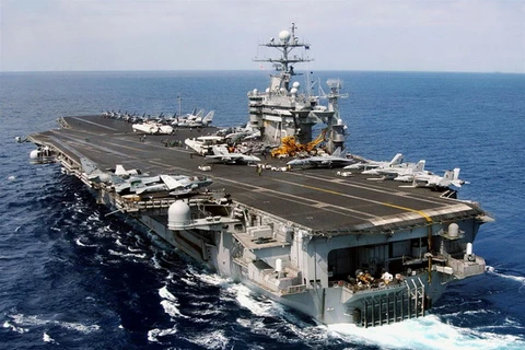 Tàu sân bay USS Harry S Truman của Mỹ. (Ảnh: Getty Images)