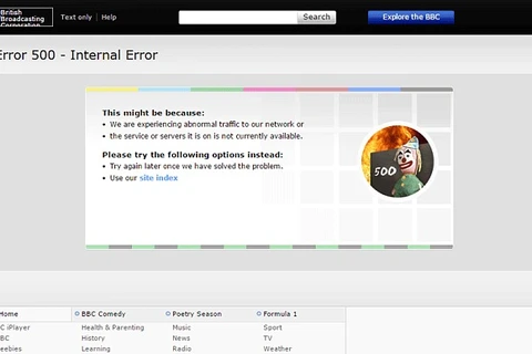 Trang web của BBC bị hacker tấn công. 