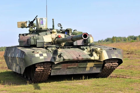 Xe tăng T-84 Oplot của Ukraine. (​Nguồn: ukroboronprom.com.ua)
