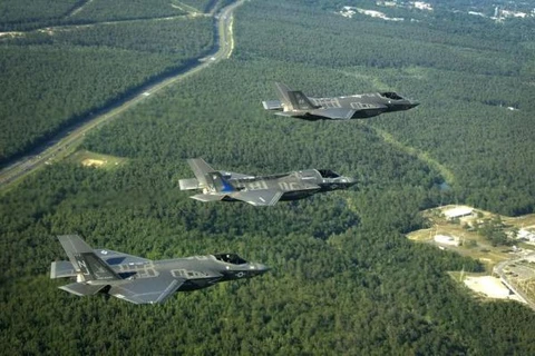 Chiến đấu cơ tàng hình F-35 củaMỹ. (Nguồn: upi.com)