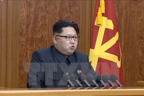 Nhà lãnh đạo Triều Tiên Kim Jong-un. (Nguồn: AFP/TTXVN)