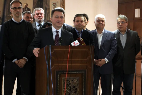 Thủ tướng Nikola Gruevski từ chức để mở đường cho bầu cử sớm. (Nguồn: balkaninsight.com)