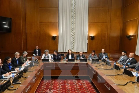 Toàn cảnh cuộc đàm phán về hòa bình Syria ở Geneva ngày 1/2. (Nguồn: AFP/TTXVN)