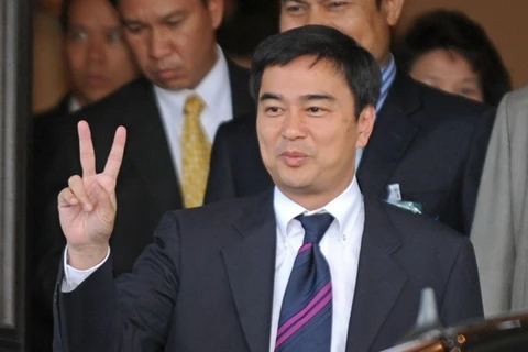Cựu Thủ tướng Abhisit Vejjajiva. (Ảnh: AFP/TTXVN)