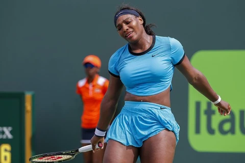 Đương kim vô địch Serena Williams bất ngờ bị loại bởi thua Svetlana Kuznetsova. (Ảnh: EPA) 