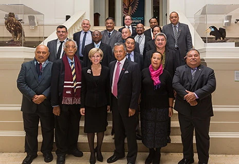 Ngoại trưởng các quốc đảo Thái Bình Dương tham dự Hội nghị. (Nguồn: Bộ Ngoại giao, Thương mại Australia)