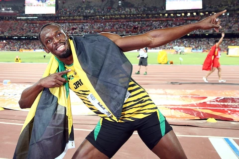 Usain Bolt giành huy chương vàng thế giới thứ 9. (Nguồn: EPA)