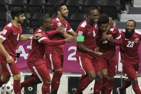 U23 Qatar giành quyền vào bán kết giải U23 châu Á. (Nguồn: AFC)