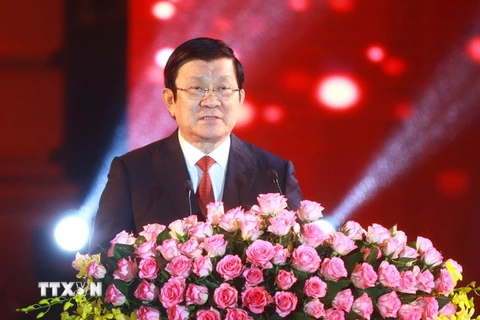 Chủ tịch nước Trương Tấn Sang. (Ảnh: Doãn Tấn/TTXVN)