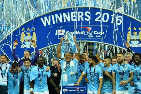 Manchester City lần thứ tư vô địch Capital One Cup. (Nguồn: AFP)