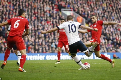 Kane không thể giúp Tottenham đánh bại Liverpool. (Nguồn: Reuters)
