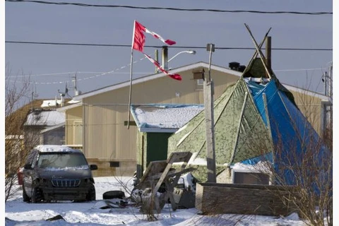 Một ngôi nhà của cộng đồng người Attawapiskat. (Nguồn: Reuters)