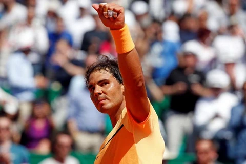 Rafael Nadal lần thứ 10 vào chung kết Monte Carlo. (Nguồn: Reuters)
