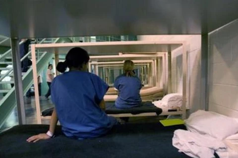 Bên trong một nhà tù nữ ở Mỹ. (Nguồn: presstv.com)