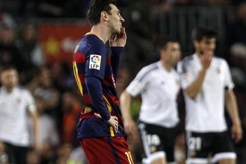 Messi và Barcelona tiếp tục gây thất vọng. (Nguồn: AP)