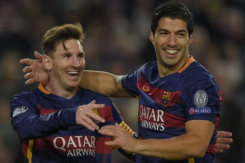 Suarez và Messi cùng lập kỷ lục mới. (Nguồn: Getty Images)