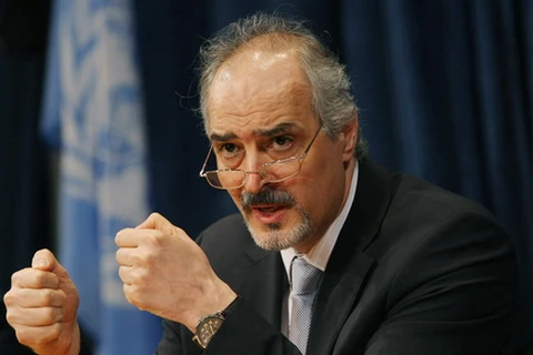 Trưởng đoàn đàm phán của Chính phủ Syria Bashar Ja'afari. (Nguồn: AP)
