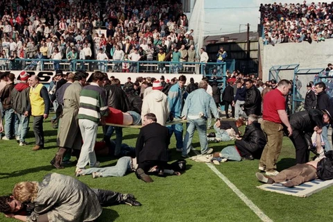 Thảm họa bóng đá Hillsborough 1989 đã khiến 96 người thiệt mạng. (Nguồn: AP)