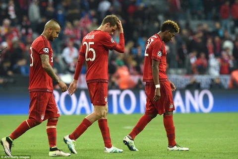 Bayern mùa thứ ba liên tiếp chia tay Champions League ở bán kết.