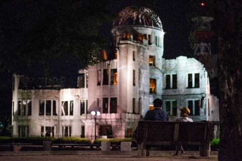 Khu tưởng niệm Hòa bình Hiroshima thường được biết đến với cái tên Vòm bom nguyên tử. (Nguồn: AFP)