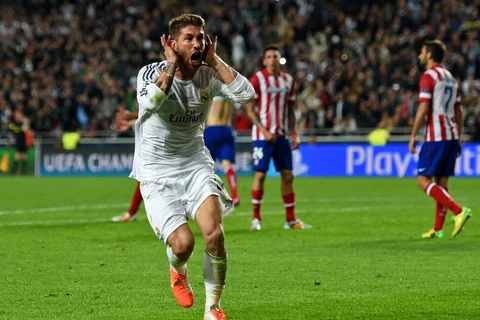 Ramos chính là người mở đầu cho màn ngược dòng ngoạn mục của Real trước Atletico. (Nguồn: Getty Images)