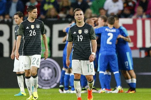 Đội tuyển Đức nhận thất bại ngay trên sân nhà. (Nguồn: AP)