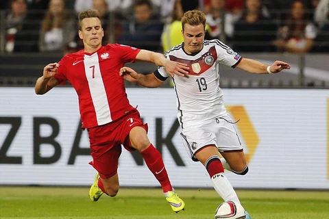 Đức và Ba Lan sẽ có dịp tái ngộ ở vòng chung kết EURO 2016. (Nguồn: AP)