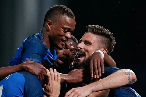 Niềm vui của các cầu thủ đội tuyển Pháp. (Nguồn: AP)