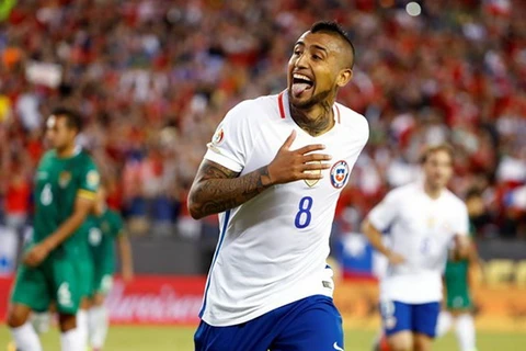 Vidal góp công lớn giúp Chile thắng nghẹt thở trước Bolivia. (Nguồn: 9news.com)