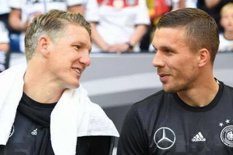 Với Bastian Schweinsteiger và Lukas Podolski đây là giải đấu lớn thứ 7.