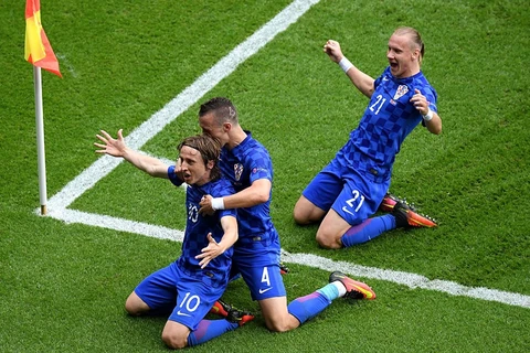 Niềm vui của Modric và đồng đội. (Nguồn: Getty Images)