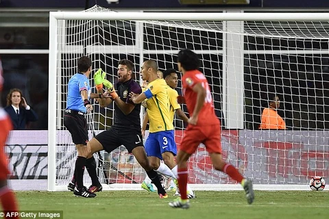 Brazil bị loại bởi bàn thắng tranh cãi. (Nguồn: AFP/Getty Images)