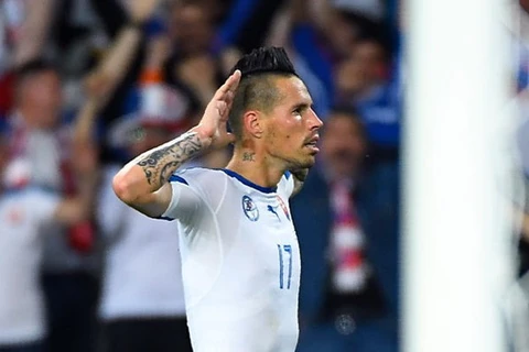 Hamsik đã có bàn thắng tuyệt đẹp vào lưới Nga. (Nguồn: Getty Images)