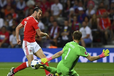 Bale đưa xứ Wales vào vòng 1/8 EURO 2016. (Nguồn: Getty Images)