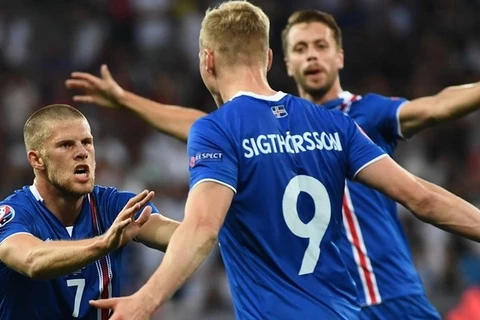 Iceland tạo nên cú sốc lớn tại vòng 1/8. (Nguồn: Getty Images)