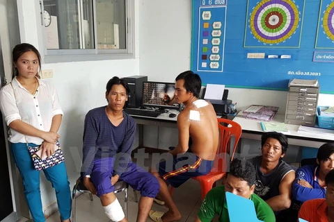 Cảnh sát Thái Lan bắt giữ một tàu cá Việt Nam hồi tháng 4/2016 (Ảnh tư liệu)