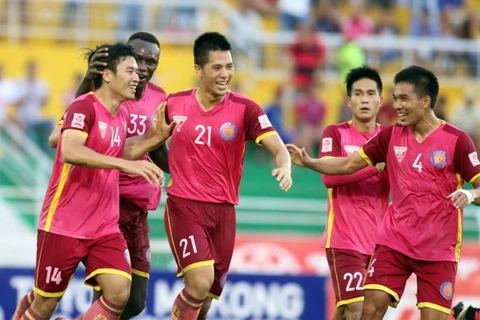 Sài Gòn FC đánh rơi chiến thắng trước Hải Phòng. (Nguồn: TT)