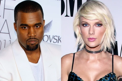 Kanye West và Taylor Swift. (Nguồn: Getty Images)