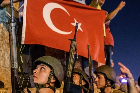 Đảo chính quân sự ở Thổ Nhĩ Kỳ. (Nguồn: AP)