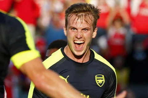 Rob Holding lập công cho Arsenal. (Nguồn: Getty Images)