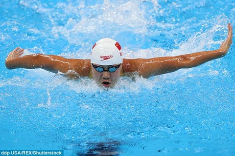 Vận động viên bơi lội Trung Quốc. (Nguồn: Daily Mail)
