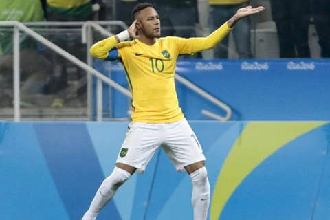 Neymar góp công đưa U23 Brazil vào bán kết. (Nguồn: AP)
