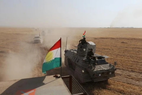 Lực lượng người Kurd chống IS ở Mosul. (Nguồn: Reuters)