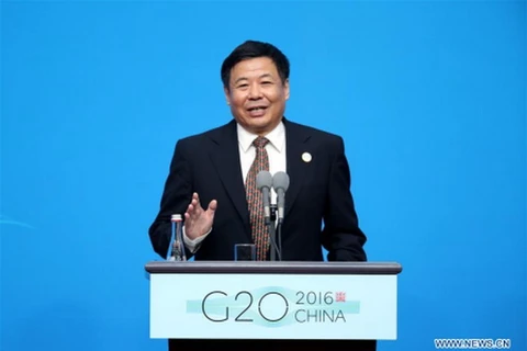 Thứ trưởng Bộ Tài chính Trung Quốc Chu Quang Diệu. (Nguồn: Xinhua)