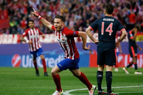 Saul Niguez đã ghi bàn giúp Atletico thắng Bayern 1-0 ở mùa trước. (Nguồn: Reuters)