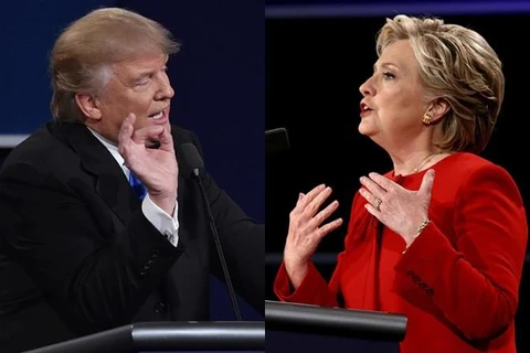 Bà Hillary gây ấn tượng hơn ông Trump. (Nguồn: Getty Images)