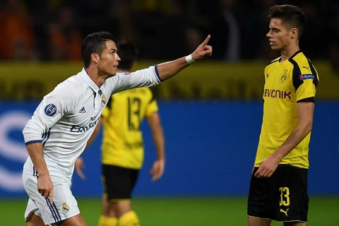 Ronaldo lập công nhưng Real vẫn đánh rơi chiến thắng trên đất Đức, (Nguồn: AFP/Getty Omages)