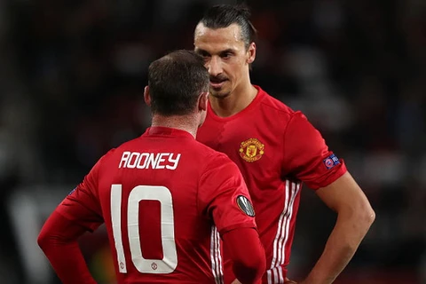 Ibra không hài lòng với Rooney. (Nguồn: Getty Images)