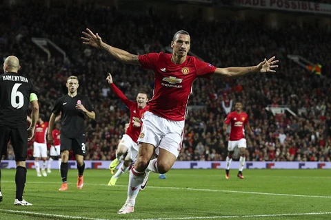 Ibrahimovic giúp Manchester United giành chiến thắng. (Nguồn: Daily Mail)